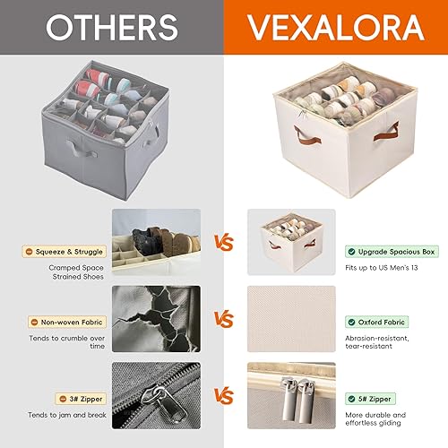 Miniatura 26 de Organizador de Zapatos para Closet, Paquete de 2 Contenedores de Almacenamiento de Zapatos con Cubierta Transparente, Divisores Ajustables que Caben