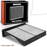 Vista 9 de Filtro de aire de cabina A-Premium con carbón activado compatible con modelo Subaru - Crosstrek 2016-2017, Forester 2009-2018, Impreza 2008-2016