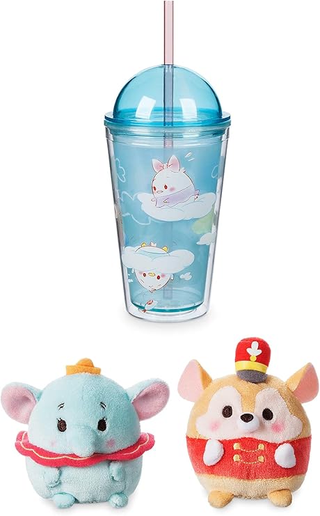 Amazon Cloud キッズ ディズニー ストロー付きタンブラー カップ ドーム型蓋付き 再利用可能 楽しいおまけ付き ドリームソフト ダンボとティモシー マウスのミニ Ufufy ぬいぐるみキャラクター バンドル Wd Stuff タンブラーグラス 通販