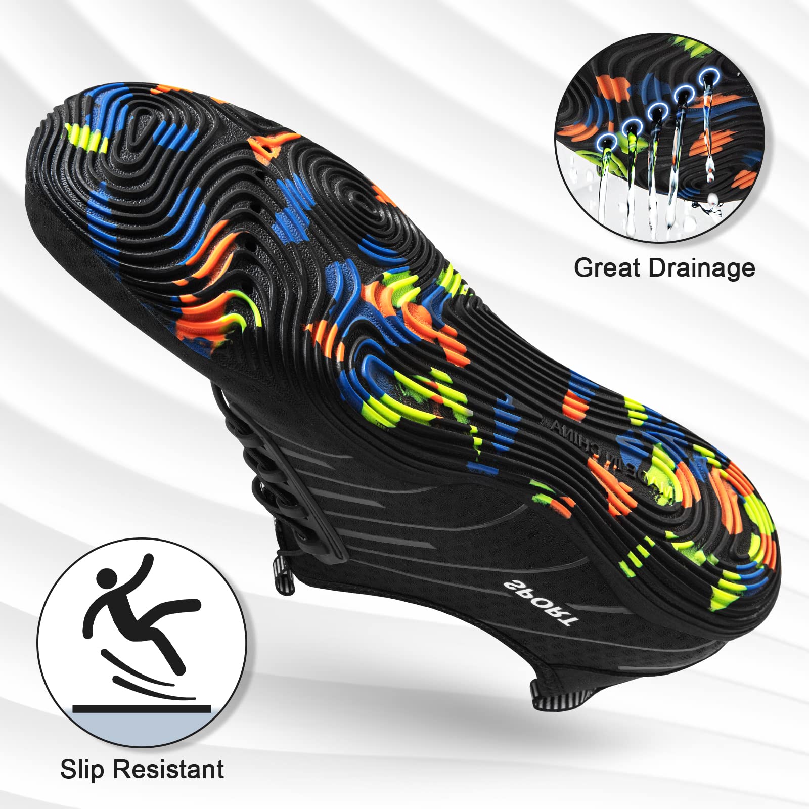 ATHMILE Zapatos de agua para hombres y mujeres, zapatos de río, para adultos, natación, playa, lago, piscina, calcetines acuáticos de secado rápido para senderismo, surf, kayak, crucero, esencial
