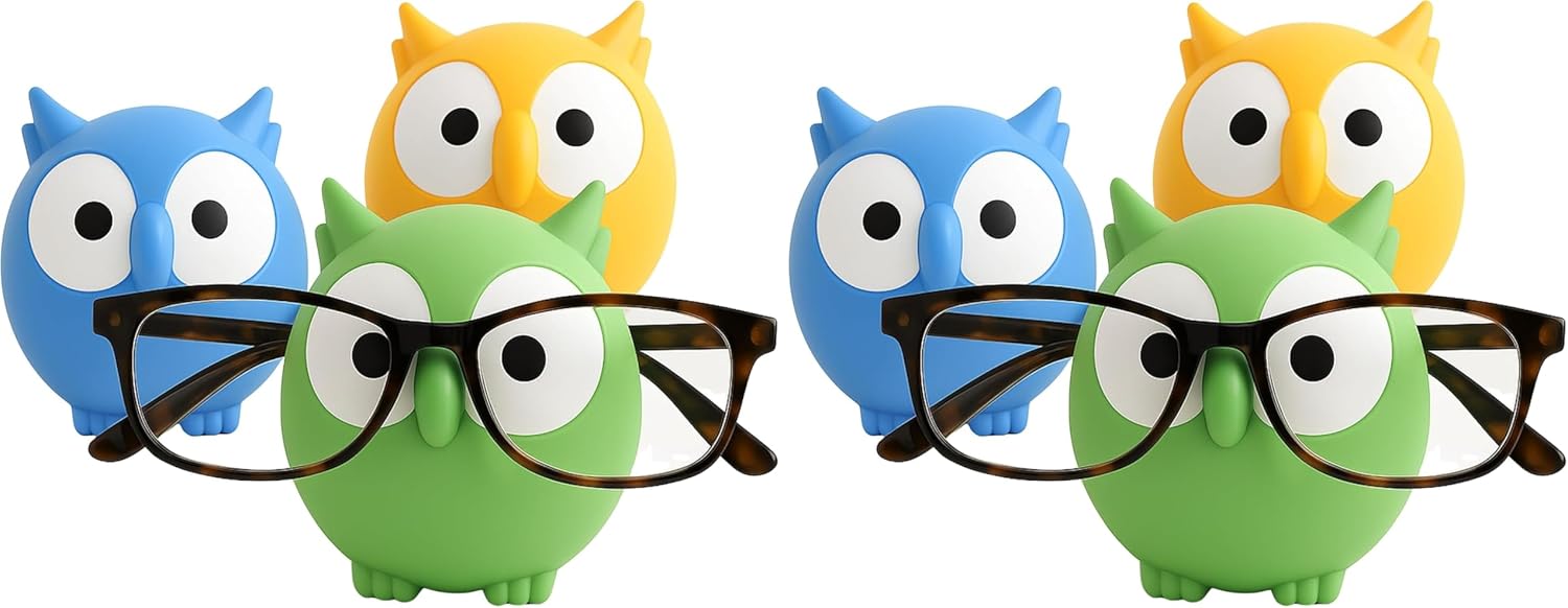 Dependable Industries inc. Essentials Owl Glasses & Sunglasses Holder Stand – Eyeglass Display Rack