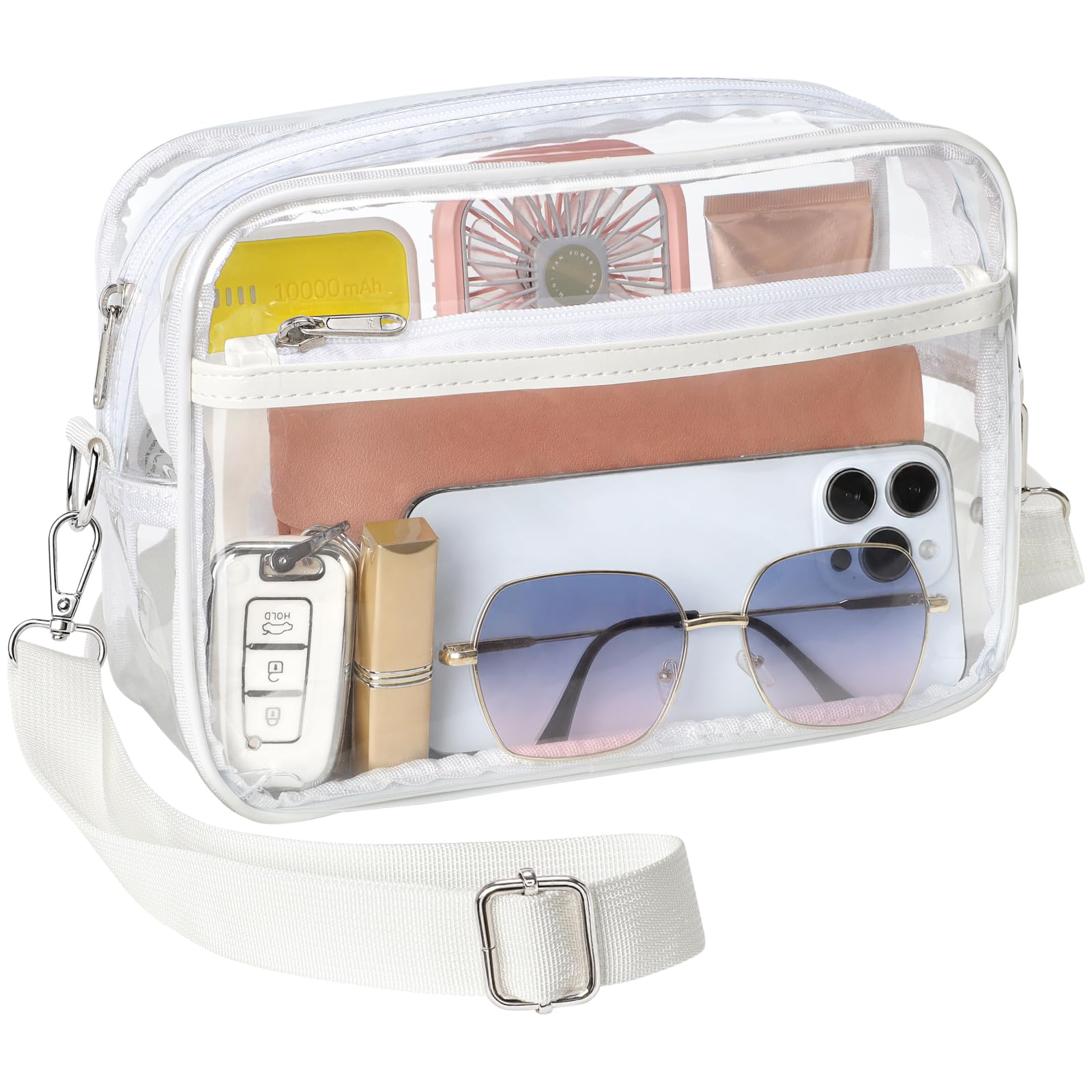 PACKISM Clear Bag for Stadium Events - Small Clear Purse Crossbody Bag