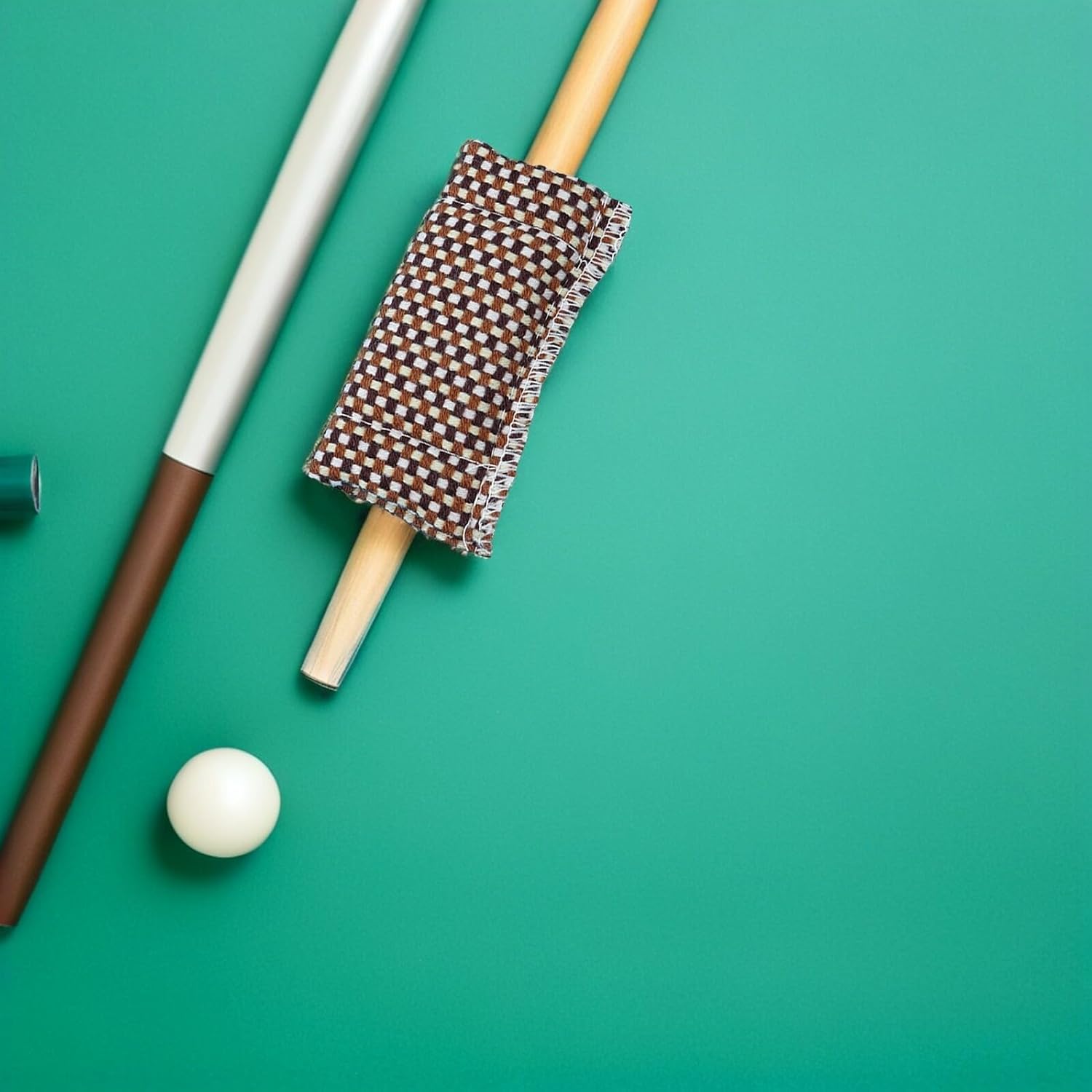 Toddmomy Billiard Cue Cleaning Cloth Set Durable Pool Cue Shaft Cleaner and Burnisher Towel for Snooker and Billiards Maintenance
