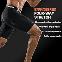 Vista 9 de Shock Doctor Compression Shorts with Protective Bio-Flex Cup, Moisture Wicking Vented Protection - Adult