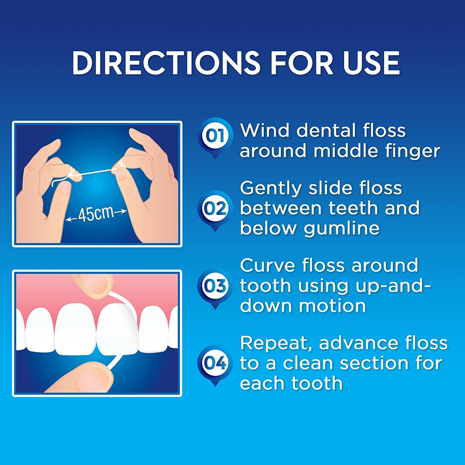 Oral-B Floss 49,4 m raso menta (6 pezzi)