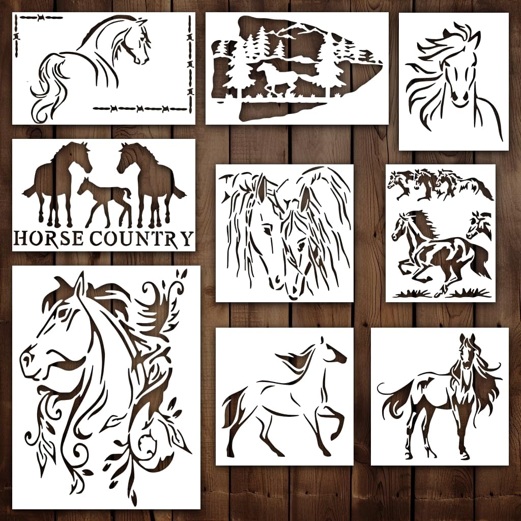 Horse Stencil Horse Stencils Horse Template Drawing Stencils for Kids