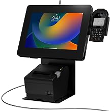 Anti-Theft Kiosk Stand Point of Sale Station with Credit Card Reader Slot & Printer Slot for iPad 11 A16 - Pro 11-inch M4 - Air 11-inch M3- iPad 10th Gen - Galaxy Tab & More Tablets