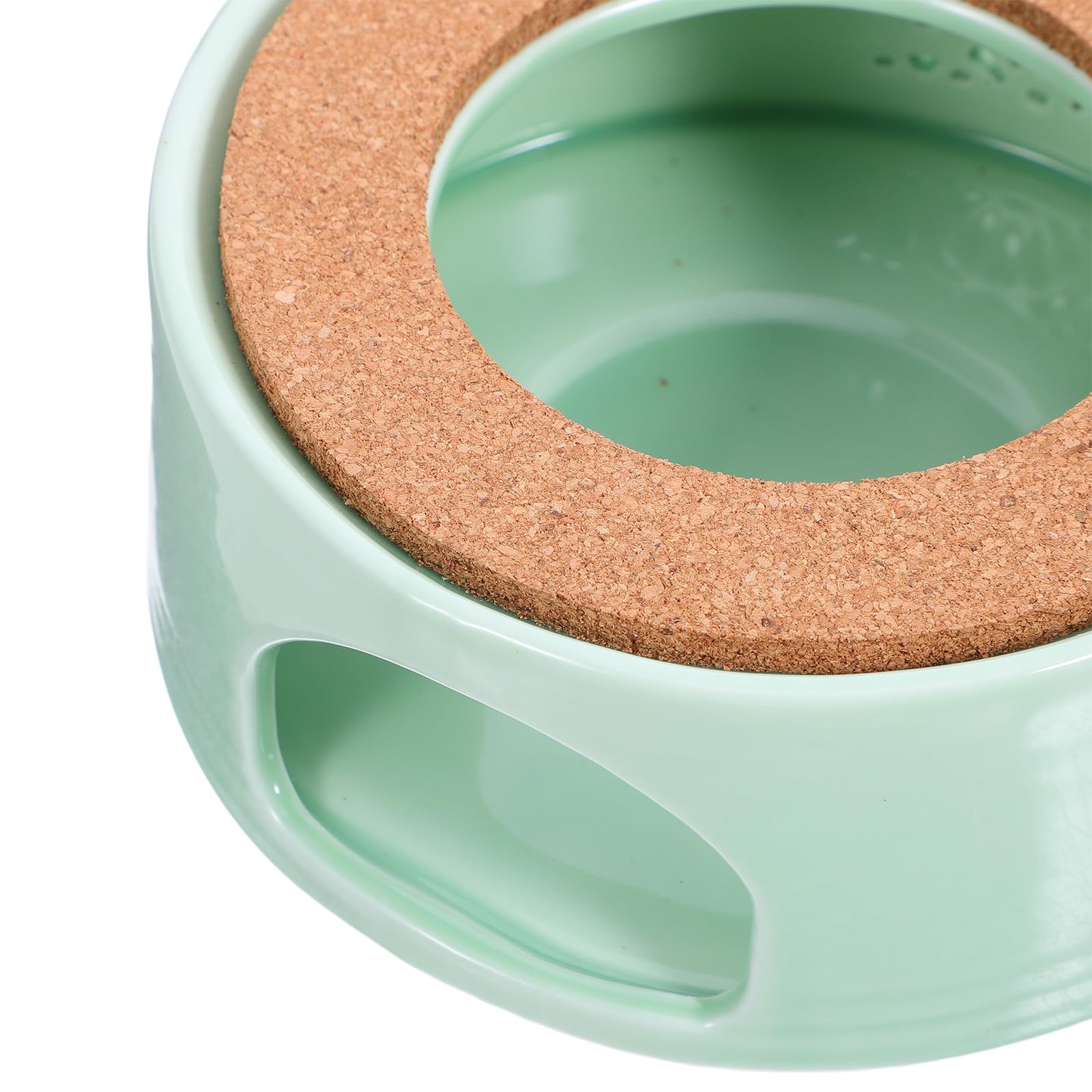 Zerodeko Scalda-teiera in ceramica con tappetino antiscivolo, scalda-teiera