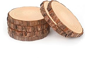 Natural Wood Slices for Rustic Wedding Decorations