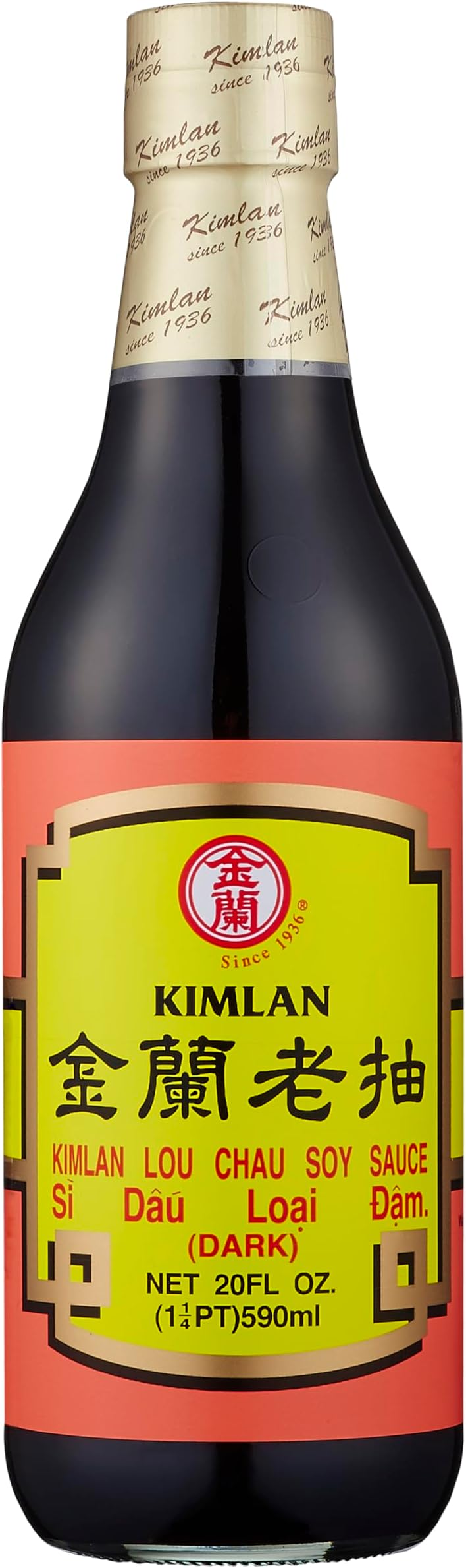Kimlan Lou Chau Soy Sauce (Dark Soy) - 20 oz.