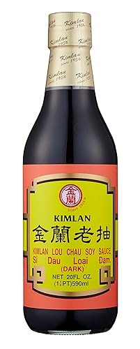 Kimlan Salsa de soja Lou Chau (soja oscura) - 20 oz.