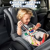 Vista 5 de Juguete Montessori para bebé, juguete de dentición de silicona de grado alimenticio para bebés de 6 a 12 a 18 meses, juguete sensorial, habilidades