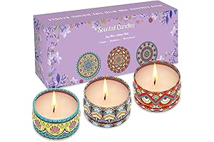Bluebell Lavender & Mandarin Scented Candles (3-Pack)