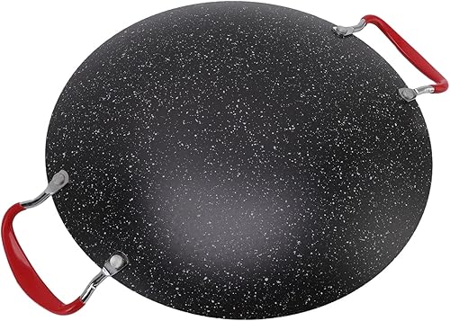 Miniatura 9 de Sartén coreana para barbacoa, sartén antiadherente con mango antiquemaduras, sartén redonda de 6 capas para estufa de cerámica de gas, parrilla