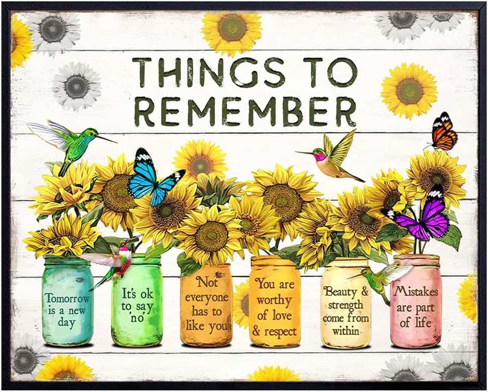 Positive Inspirational Empowerment Wall Art – Motivational Affirmations Wall Art & Decor – Personal Growth Positive Quotes Decor Poster – Boho -chic Motivation Encouragement Gift for Women 8×10