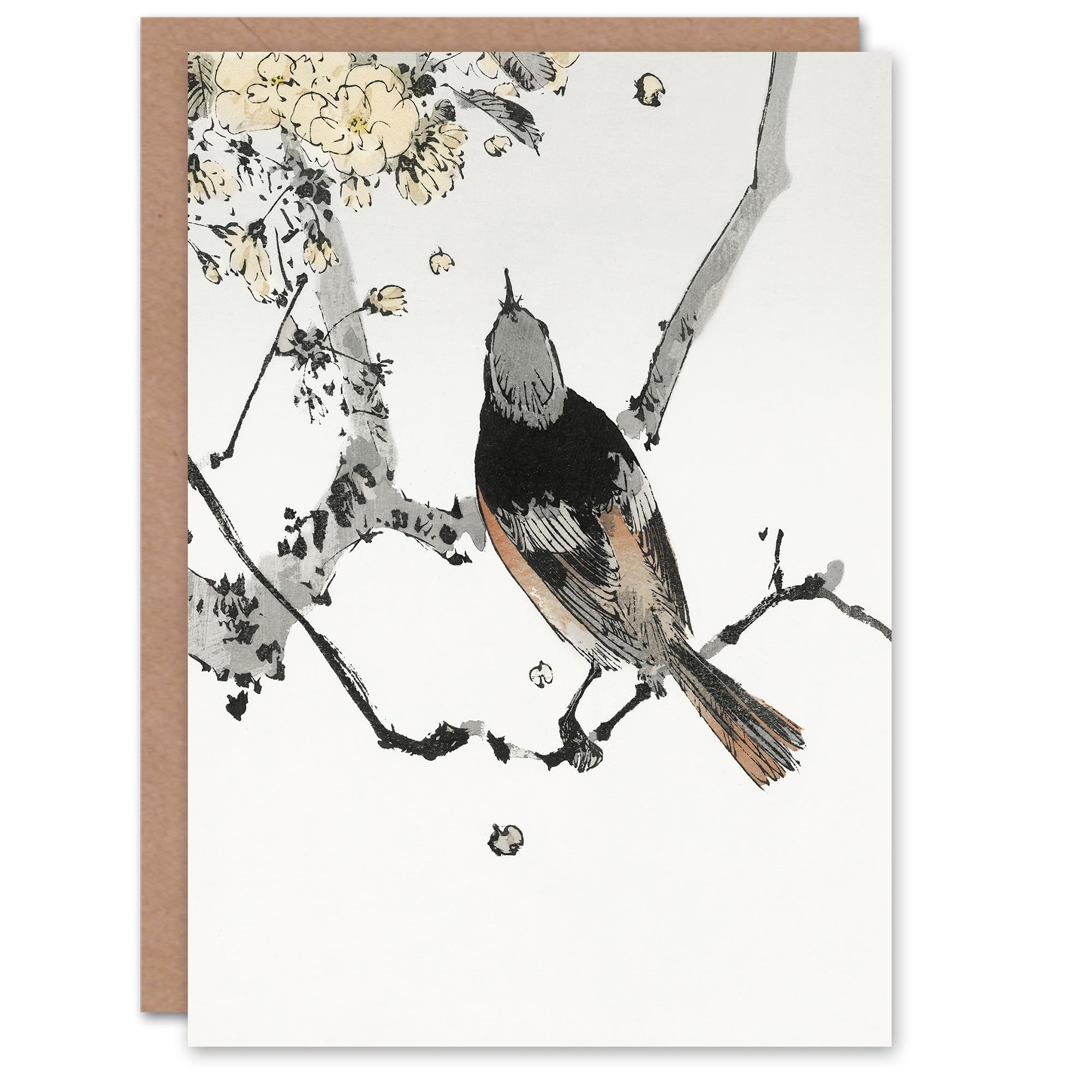 Artery8 Watanabe Seitei Art Card Perched Japanese Swallow