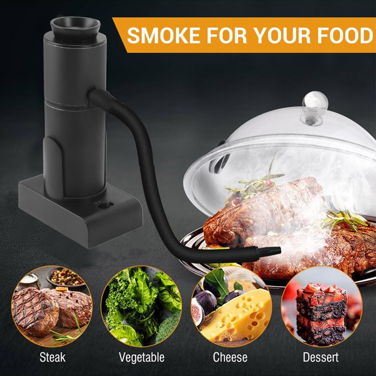 Infusore per Fumo, Affumicatore per Alimenti, di Lunga Durata per la Cucina di Casa