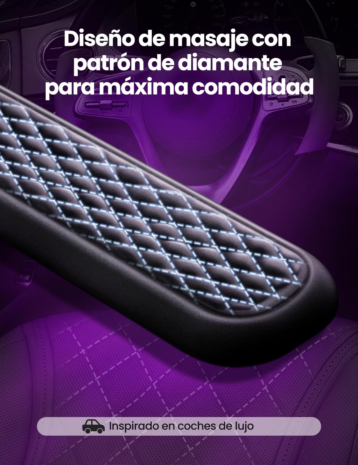 Vaydeer Juego de Reposamuñecas Ergonomicas de Espuma Viscoelástica para Teclado y Mouse, para Oficina, Gaming - Negro