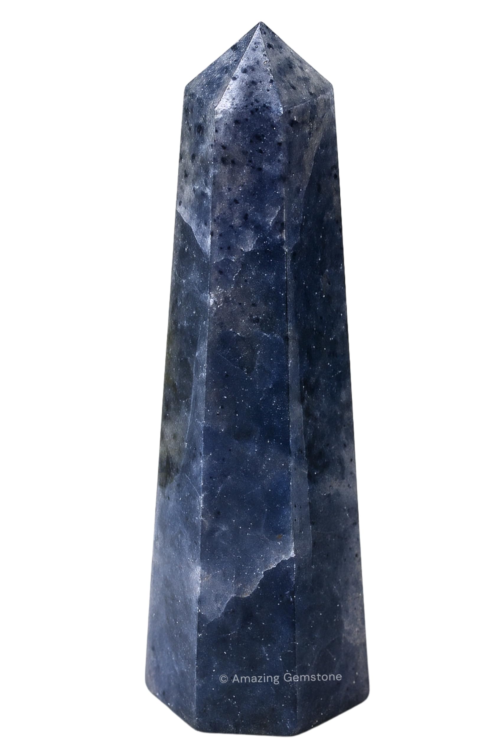 Amazing Gemstone Iolite Crystal Towers - Natural Healing Crystal Point Obelisk for Reiki Healing and Crystal Grid (2" to 3" INCH)