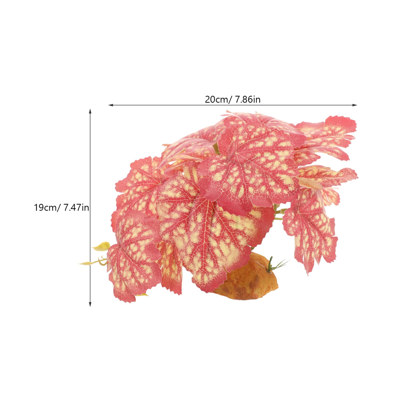 Parliky Terrarium Simulation Plant Decor Realistic Artificial Reptile Plant Ornament for Fish Tank Reptile Habitat and Home Decoration Safe Material Easy Installation