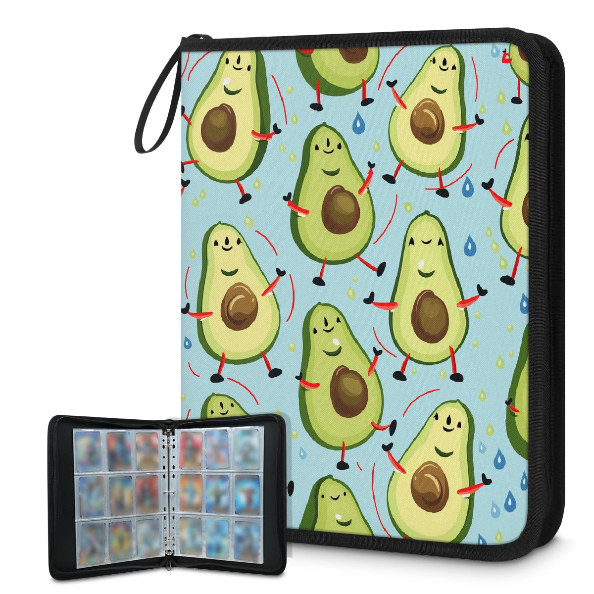 Classeur de cartes de sport 9 pochettes album rangement 900 cartes Mexpekil imperméable rigide