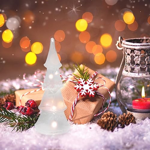 Miniatura 7 de Beaupretty Luces decorativas LED de escritorio, árbol de Navidad, escultura de árbol de Navidad, luz de árbol de Navidad, figuritas de árbol de