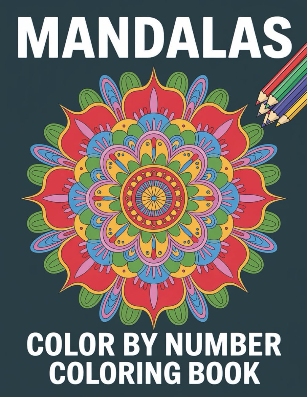 Mandalas Color By Number Coloring Book: Beautiful and Calming Mandala Patterns with Easy-to-Follow Numbers