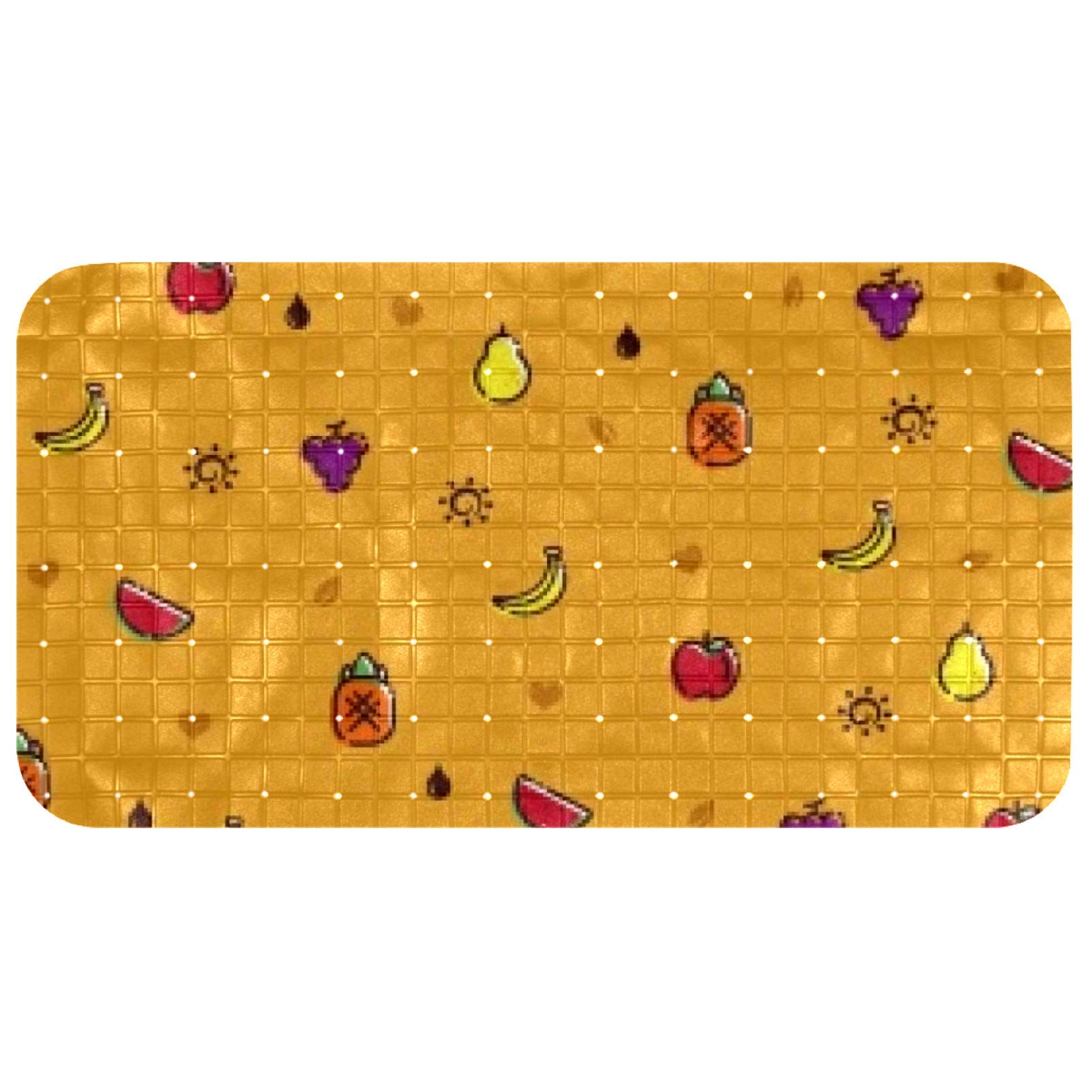 Tapis de bain antidérapant d'exception pour sol en marbre 37,3x68,3 cm