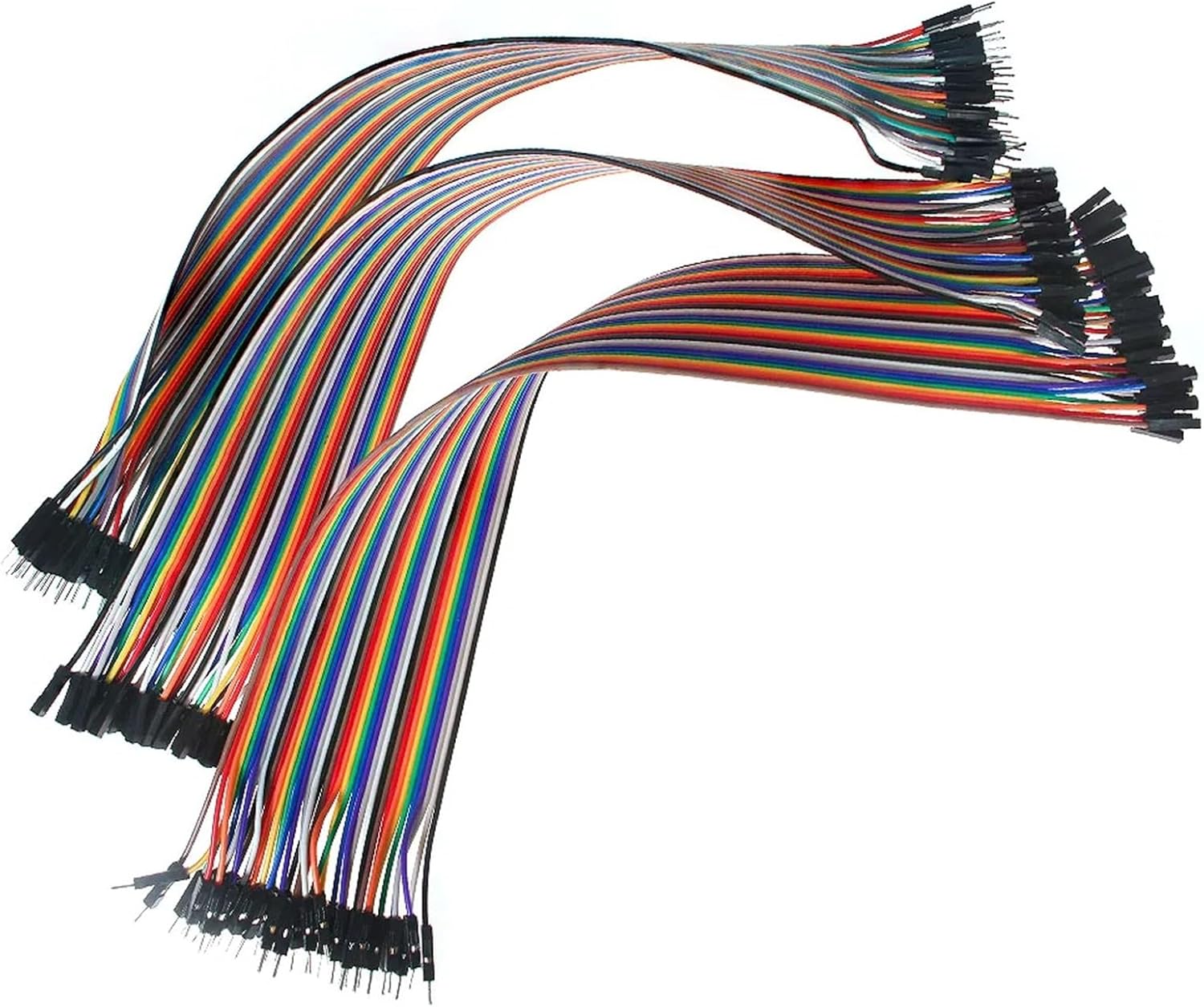 40PCS 30cm Dupone Line Female to Female Breadboard Jumper Wire Cable Male to Male and Male to Female(30cm-F-F-40pcs)