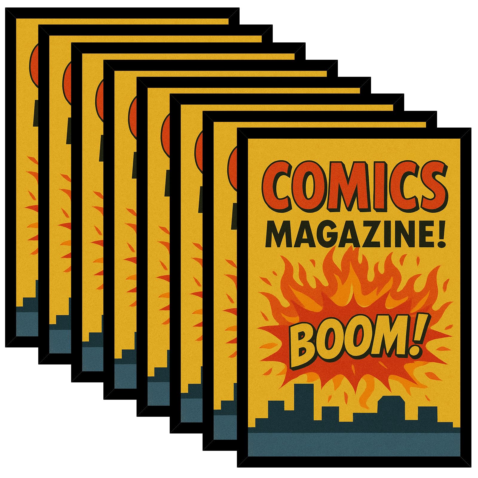 Amazon.com - HEYTUYA 8 Pack Comic Book Frame Display up to 6 3/4 x