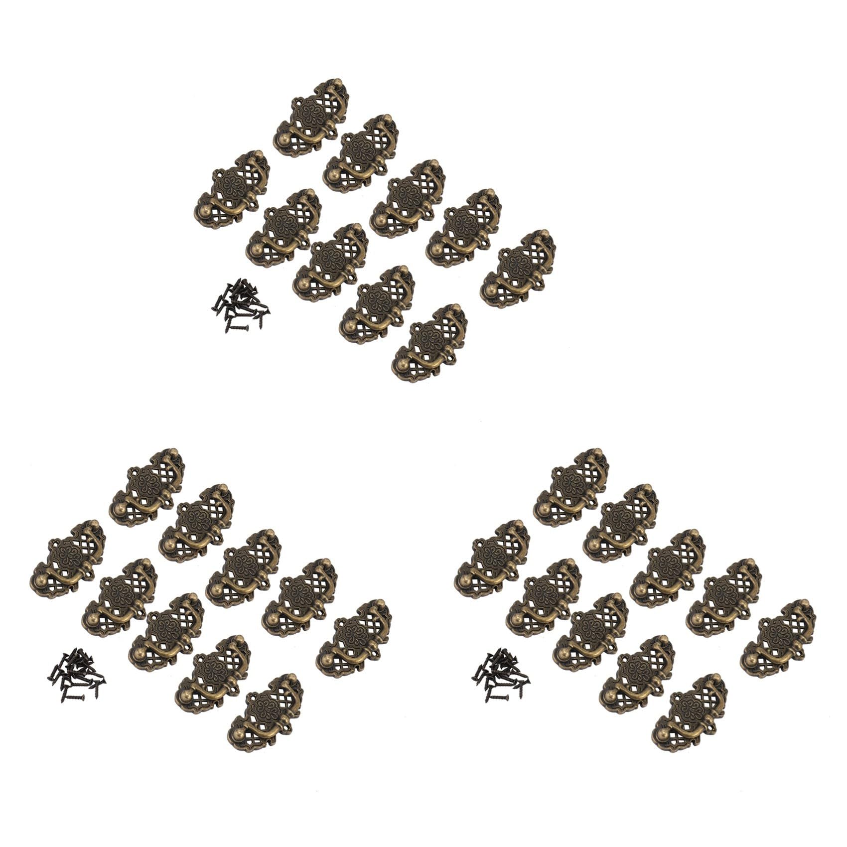 Boutons bronze antique Booso : 30 poignées de cuisine et tirettes de tiroir