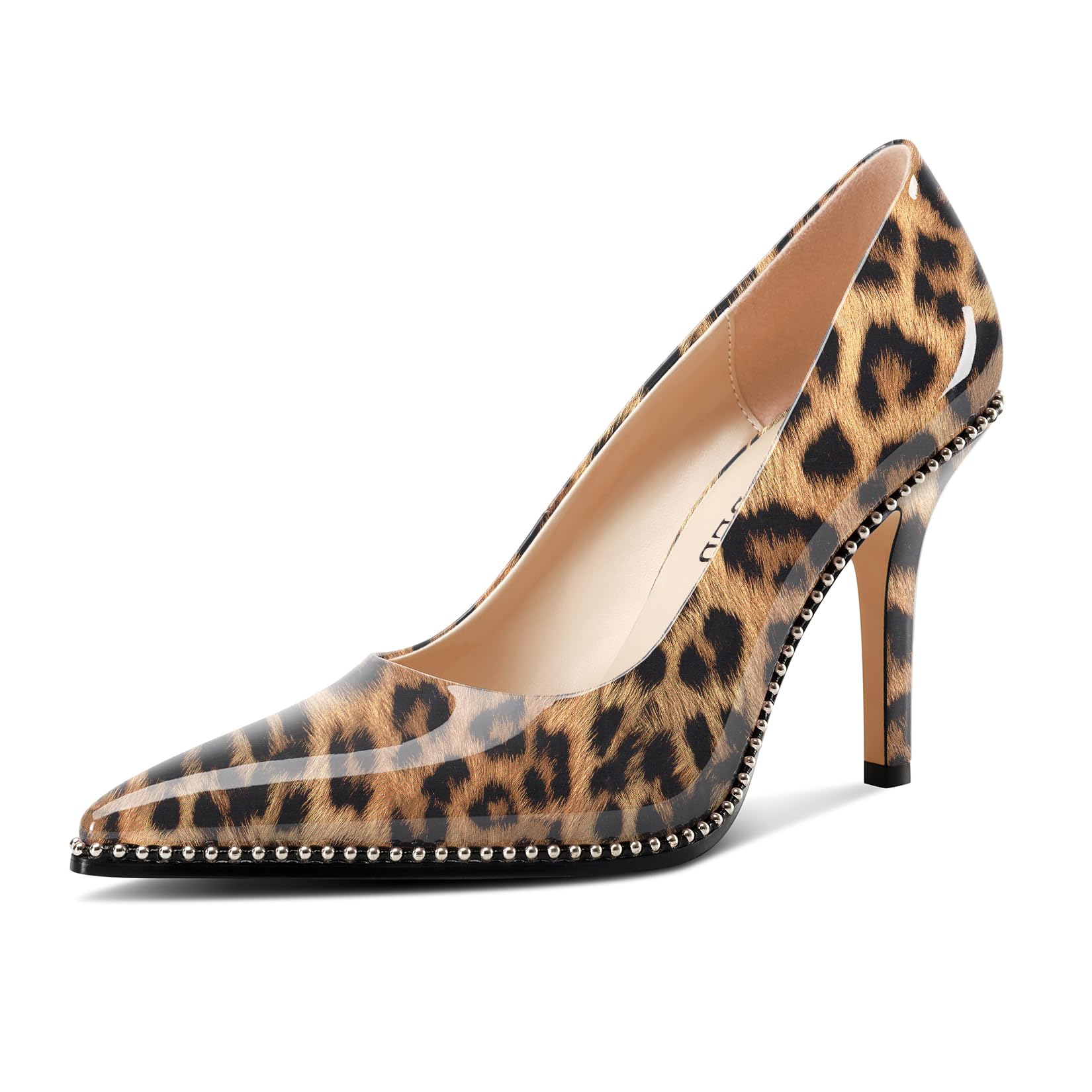 TNYNFBEB Womens Stiletto Mid Heel