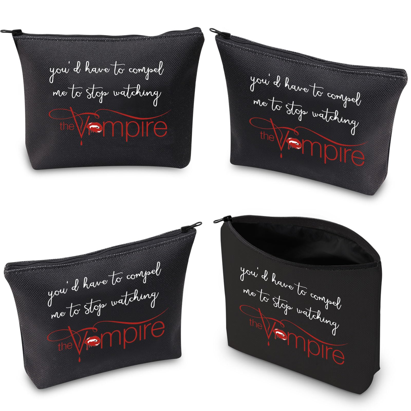 Vampire TV Show Inspired Makeup Bag TVD Merch Salvatore Brothers TVD Gifts Vampire Lover Cosmetic Bag (Stop Watching 3UK) - Image 3