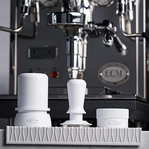 Vista 28 de IKAPE Manipulador de café expreso de 2.008 in, manipulador de café barista prémium con resorte calibrado, base de acero inoxidable 100% plana