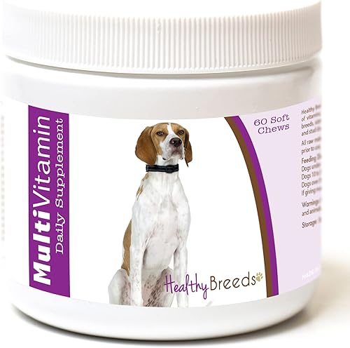 Miniatura 31 de Healthy Breeds Multivitamínico siberiano Husky para perros, suplemento diario recomendado por veterinarios, sabor a tocino, 60 masticables suaves