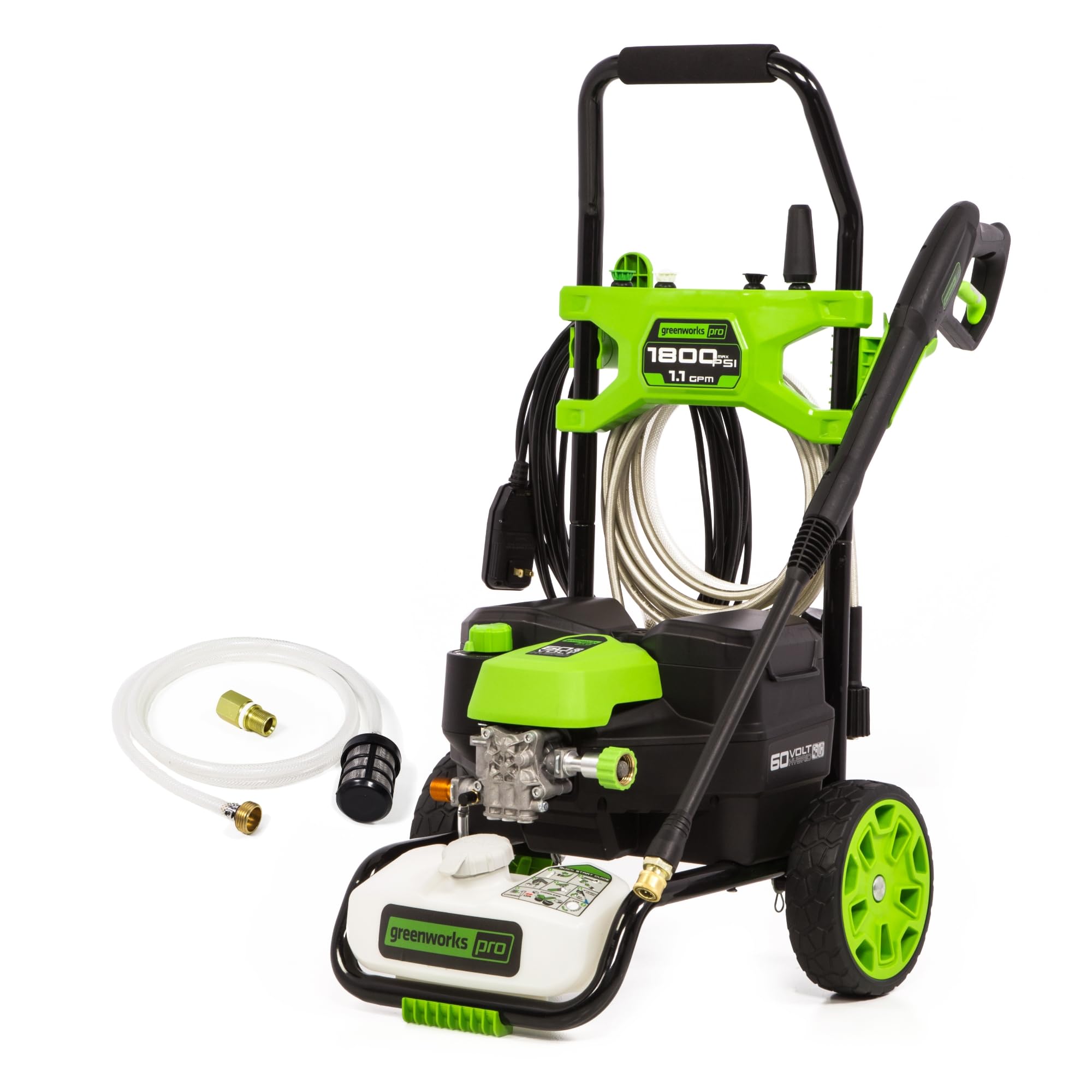 Greenworks 60V 1800 PSI 1.1 GPM (120V / Cordless) Electric Pressure Washer