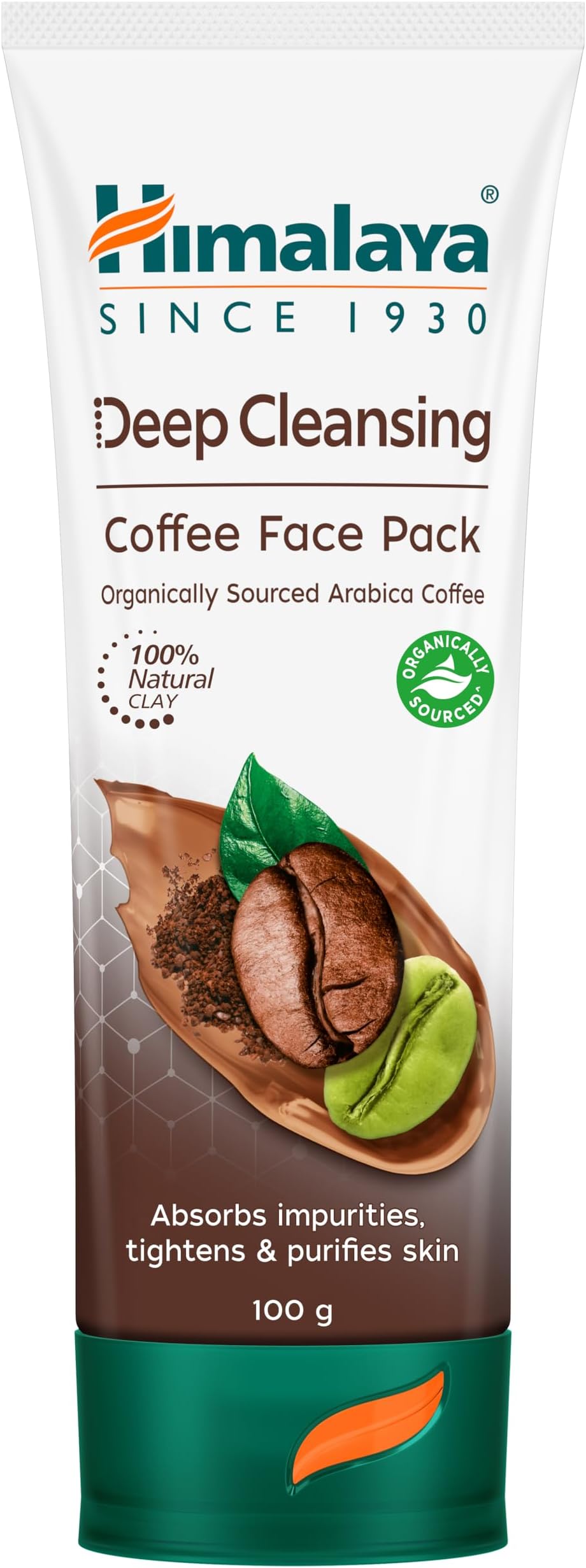 Deep Cleasing Coffee Face Pack | Organically sourced Arabica Coffee | 100% Natural Clay | Gives radiant skin | Soap-free | 100g