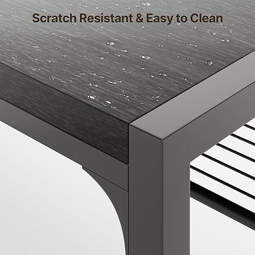 Miniatura 7 de Gizoon Juego de mesa de comedor para 6 personas con sillas, juego de mesa de cocina de 7 piezas para espacios pequeños, apartamento, cocina,