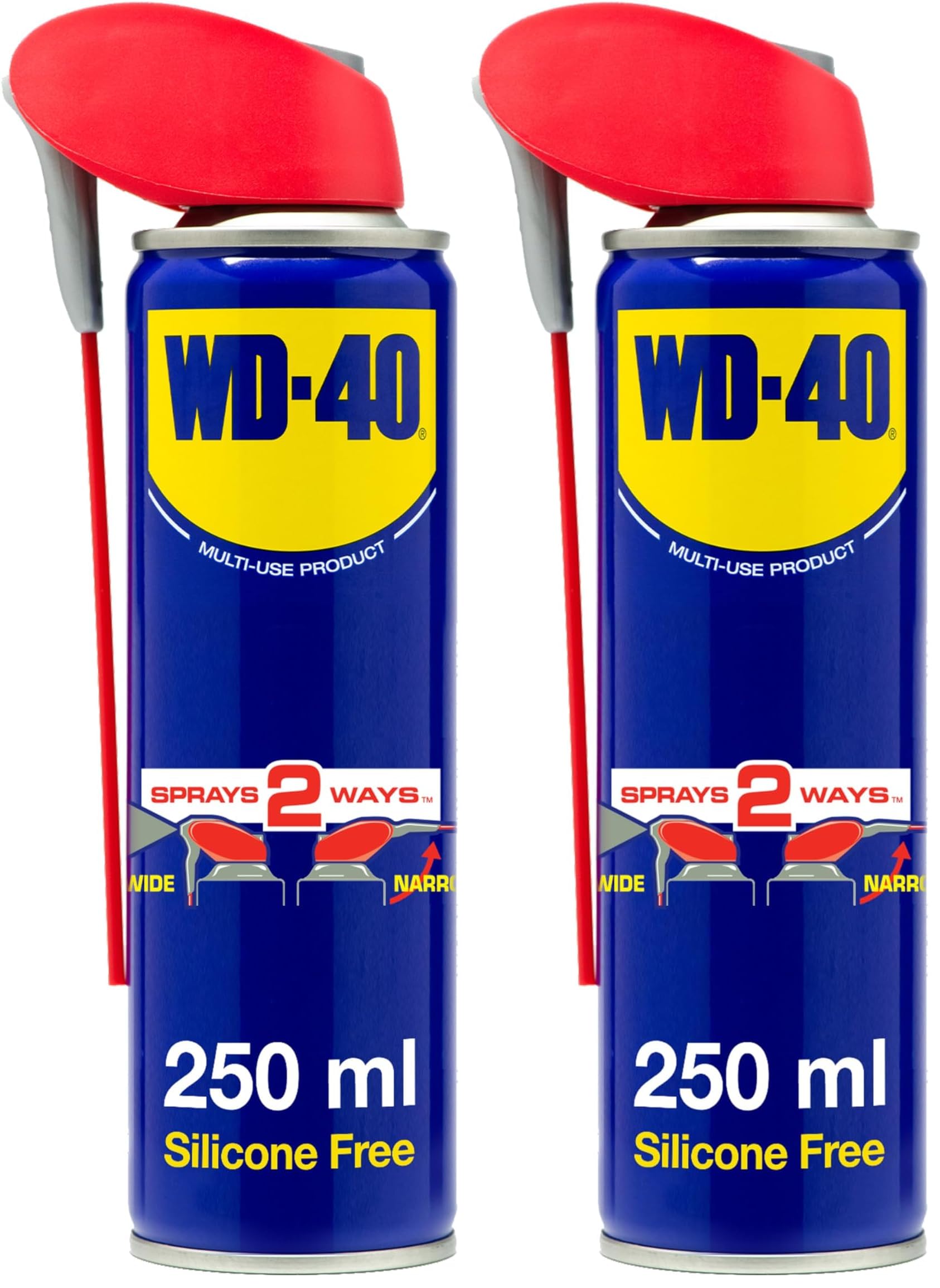 WD-40 Multi Use Lubricant Spray 250ml, Wide and Narrow Smart Straw, Multipurpose WD40 Spray Lubricant for DIY Maintenance, Water Displacement, and Protection on Gears, Threads, and Hinges — view 7