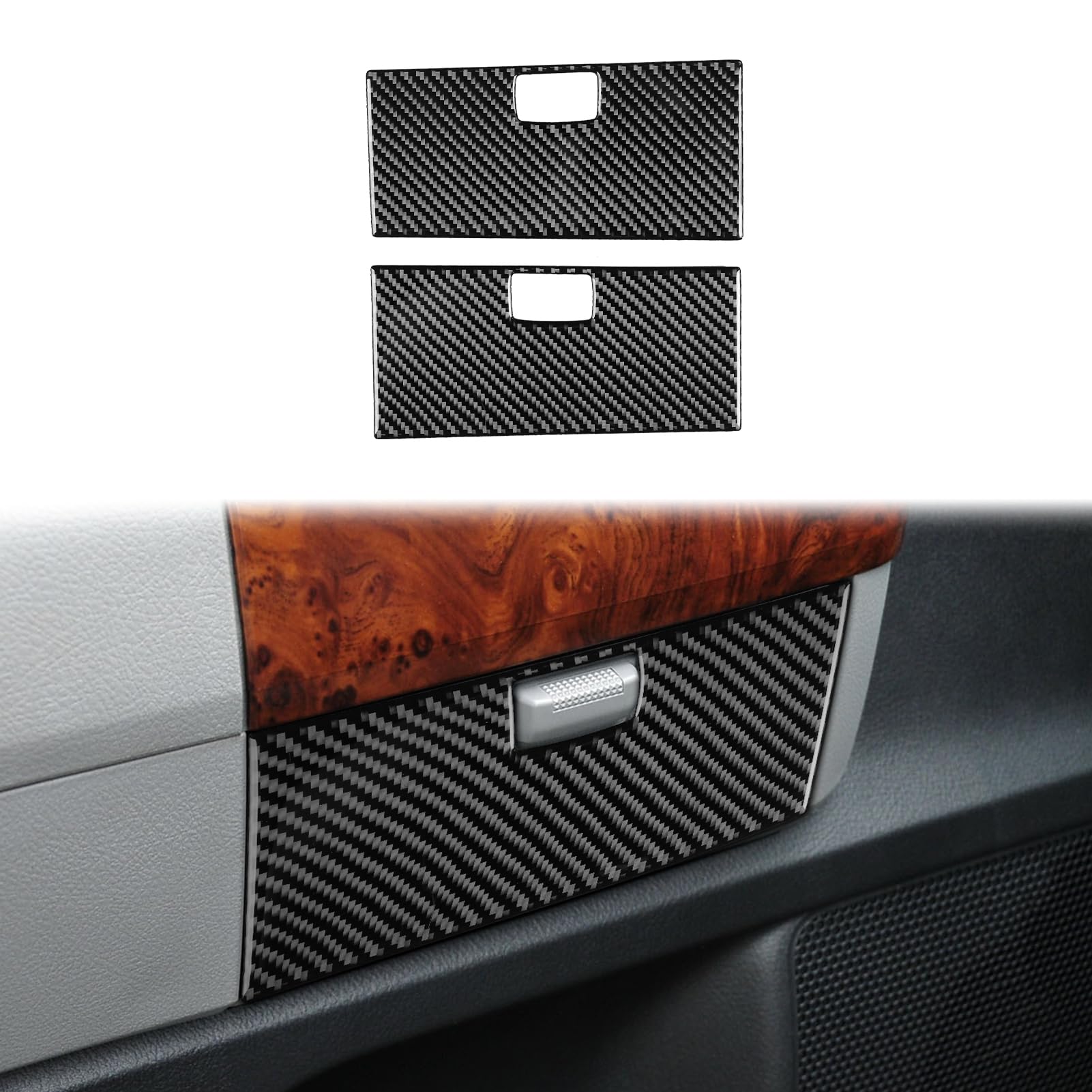 Car Interior Accessories DR Storage Carbon Fiber Trim Sticker Compatible with Toyota Tundra 2007 2008 2009 2010 2011 2012 2013