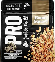 Granola GranoSquare PRO Baunilha e Pasta de Amendoim 200g