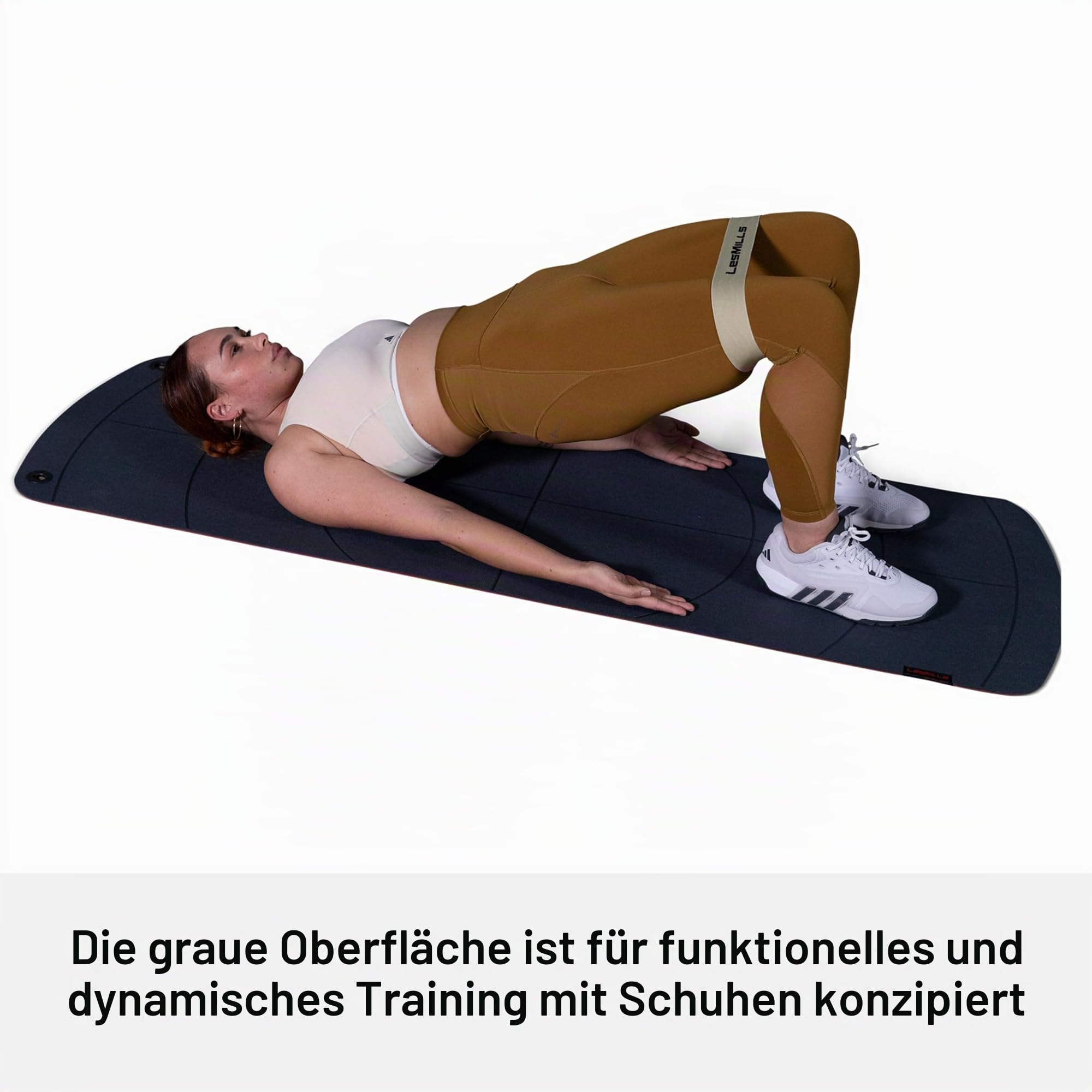 Les Mills™ MBX MAT™ Zweiseitig verwendbare Trainingsmatte für Yoga und dynamisches Fitnesstraining – für Zuhause und das Fitnessstudio