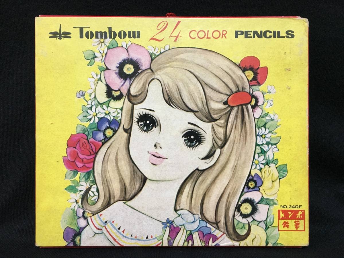 Amazon.co.jp: デッドストック トンボ鉛筆 24色 色鉛筆セット 美少女