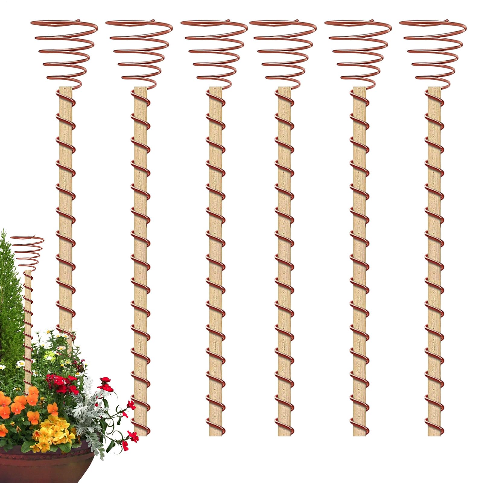Copper Stakes For Gardening, Electroculture Copper Garden Antenna, Electroculture Gardening Antenna Pure Wires, Garden Tools For Plants Fruits Growth