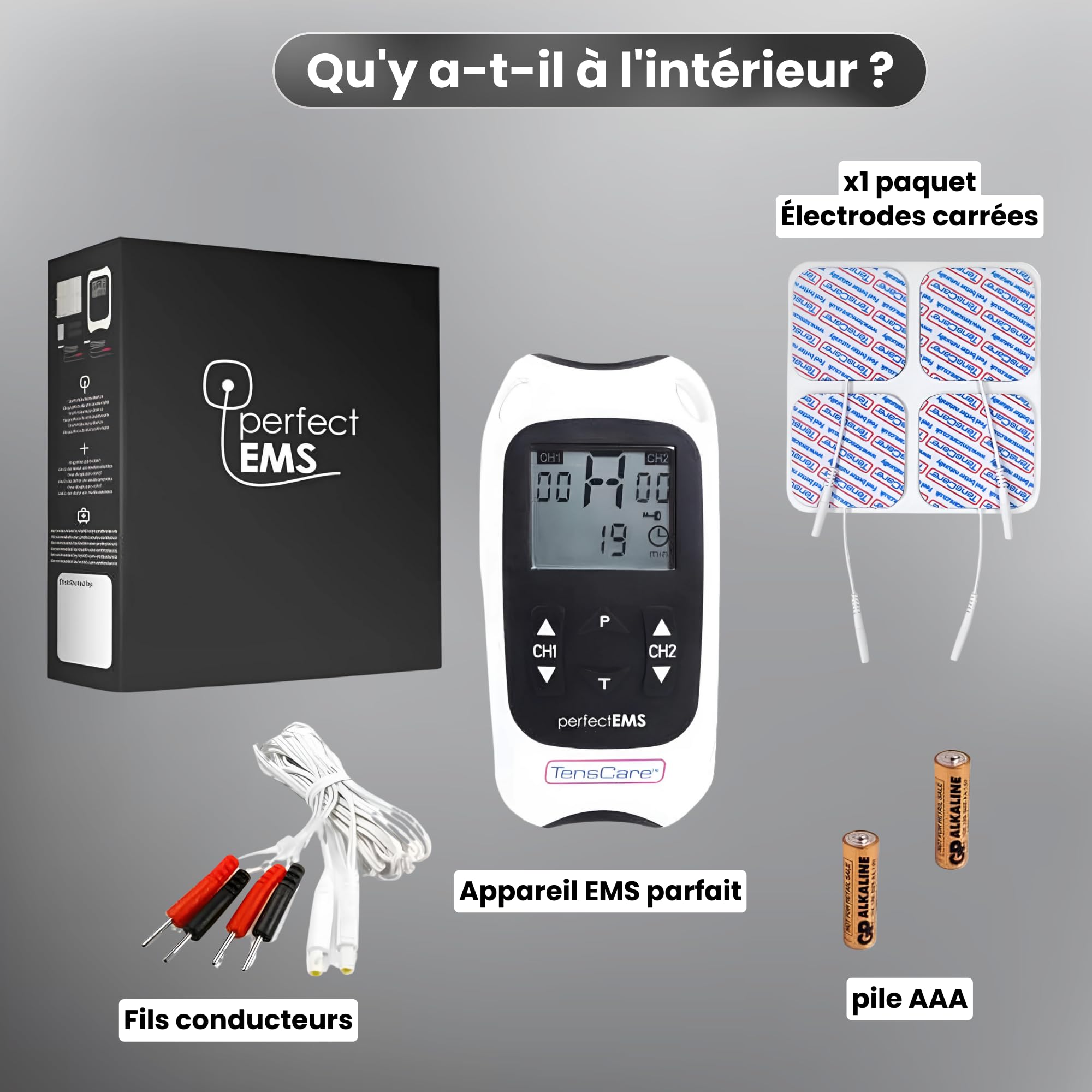Tenscare Perfect Ems Appareil De Musculation/Soulagement De La Douleur
