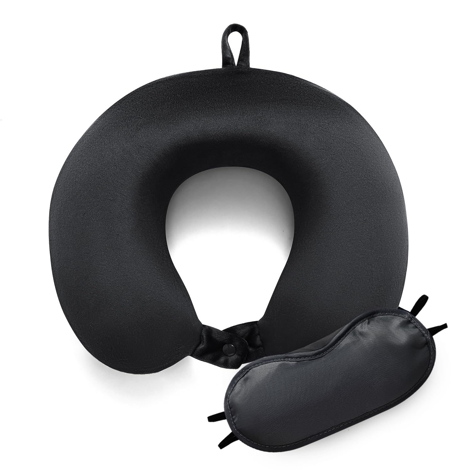 GC GAVENO CAVAILIA Neck Pillow Memory Foam | Extra Comfort Travel Pillow for Airplane | Lightweight Neck Support Pillow for Sleeping on Airplane, Car, Train, Bus | Soft Cushion Cover with Eye Mask