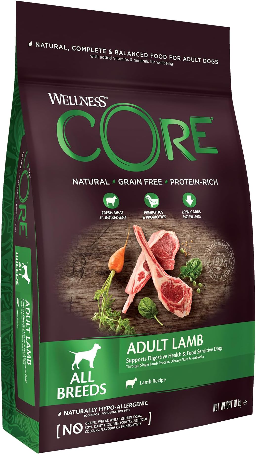 Wellness CORE Lamb 10 kg, Lamb – Dry Dog Food