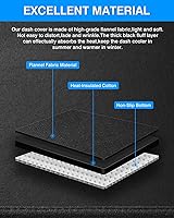 Vista 7 de Autorder Cubierta de salpicadero para Toyota GR86/Subaru BRZ 2022-2025 2026, accesorios para salpicadero, cubierta de franela, protector de rayos UV