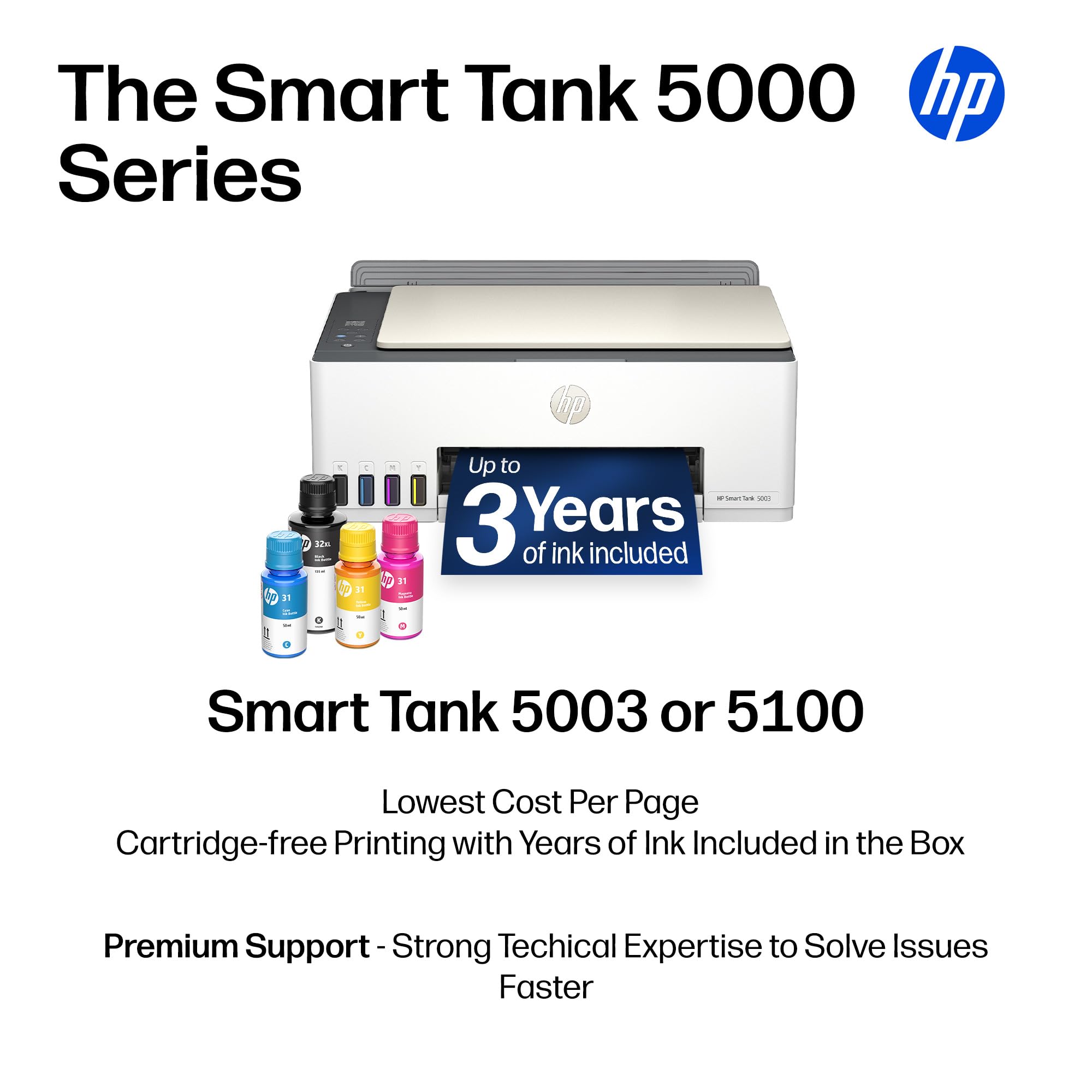 HP Smart Tank 5100 Printer - 3 Years Ink Included -8