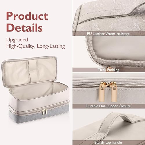 Miniatura 6 de Bolsa de viaje de doble capa para herramientas para el cabello, funda de viaje compatible con estilo Shark Flex, funda de transporte para sistema de